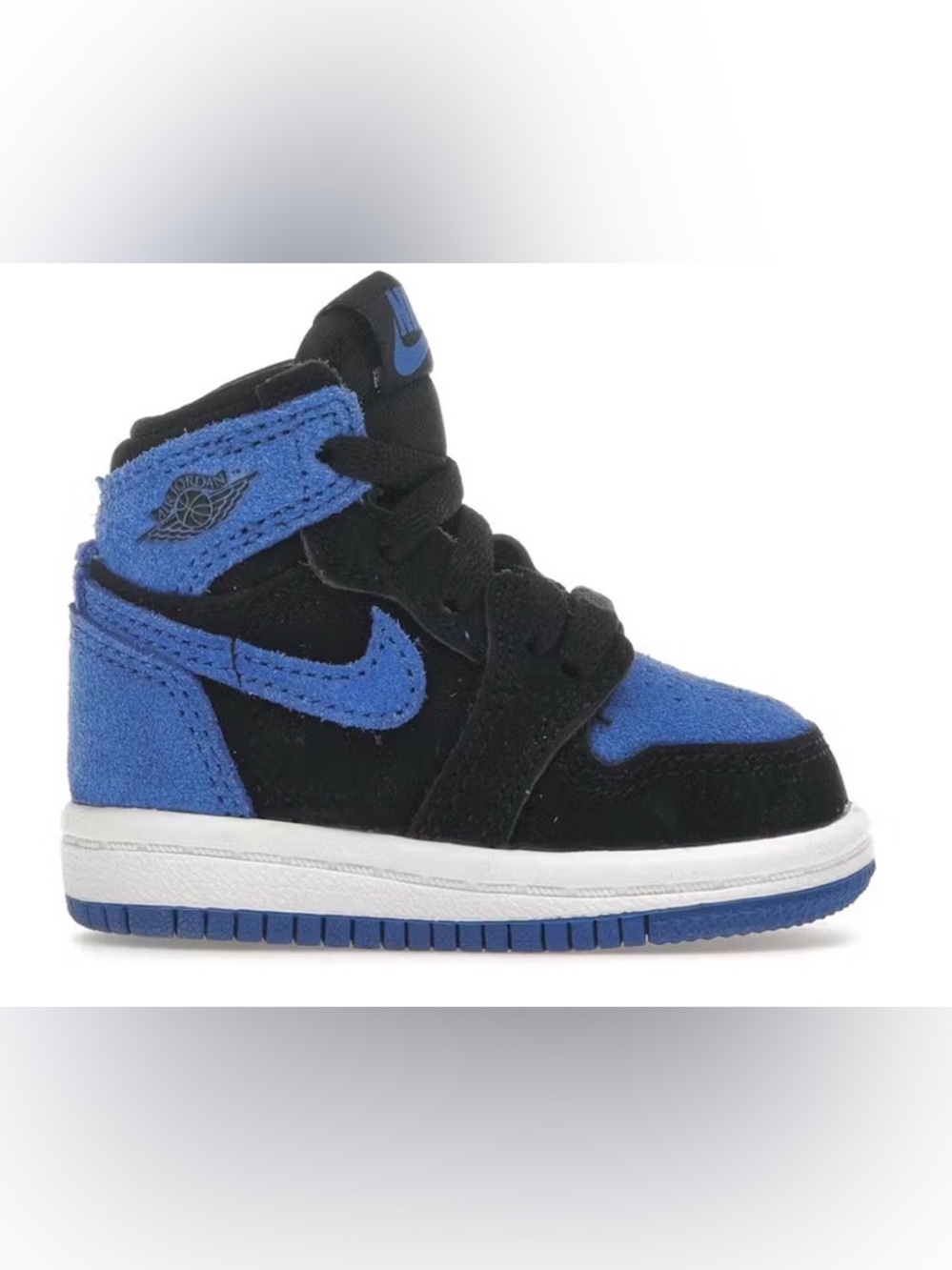 Nike Kids Black and Blue High-Top Sneakers